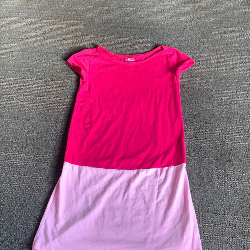 Light pink and dark pink dress